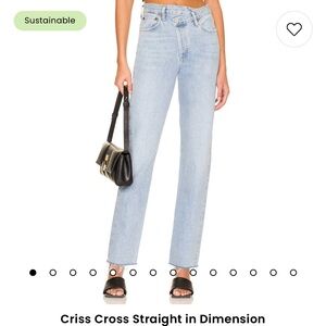 AGOLDE criss cross jeans. Size 27